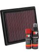 K&N Air Filter 33-3060 + Aerosol Recharge Kit