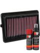 K&N Air Filter 33-3063 + Aerosol Recharge Kit