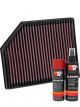 K&N Air Filter 33-3065 + Aerosol Recharge Kit