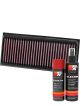 K&N Air Filter 33-3072 + Aerosol Recharge Kit