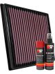 K&N Air Filter 33-3074 + Aerosol Recharge Kit