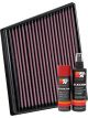 K&N Air Filter 33-3075 + Aerosol Recharge Kit