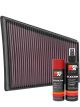 K&N Air Filter 33-3078 + Aerosol Recharge Kit