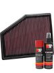 K&N Air Filter 33-3079 + Aerosol Recharge Kit