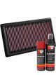 K&N Air Filter 33-3080 + Aerosol Recharge Kit