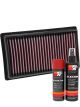K&N Air Filter 33-3081 + Aerosol Recharge Kit