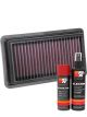 K&N Air Filter 33-3082 + Aerosol Recharge Kit