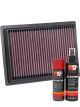 K&N Air Filter 33-3084 + Aerosol Recharge Kit