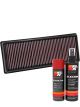 K&N Air Filter 33-3100 + Aerosol Recharge Kit