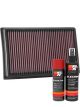 K&N Air Filter 33-3111 + Aerosol Recharge Kit