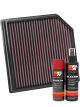 K&N Air Filter 33-3127 + Aerosol Recharge Kit