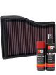 K&N Air Filter 33-3132 + Aerosol Recharge Kit