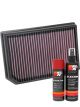 K&N Air Filter 33-3133 + Aerosol Recharge Kit