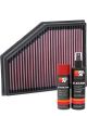 K&N Air Filter 33-3134 + Aerosol Recharge Kit