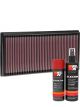 K&N Air Filter 33-3141 + Aerosol Recharge Kit
