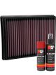 K&N Air Filter 33-3152 + Aerosol Recharge Kit