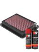 K&N Air Filter 33-3158 + Aerosol Recharge Kit