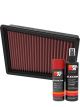 K&N Air Filter 33-3170 + Aerosol Recharge Kit