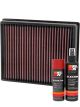 K&N Air Filter 33-5000 + Aerosol Recharge Kit