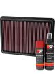 K&N Air Filter 33-5011 + Aerosol Recharge Kit