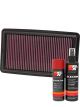 K&N Air Filter 33-5013 + Aerosol Recharge Kit
