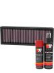 K&N Air Filter 33-5018 + Aerosol Recharge Kit