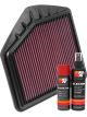 K&N Air Filter 33-5020 + Aerosol Recharge Kit