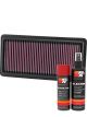 K&N Air Filter 33-5022 + Aerosol Recharge Kit