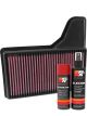 K&N Air Filter 33-5029 + Aerosol Recharge Kit