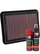 K&N Air Filter 33-5038 + Aerosol Recharge Kit