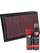 K&N Air Filter 33-5039 + Aerosol Recharge Kit