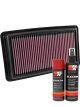 K&N Air Filter 33-5041 + Aerosol Recharge Kit