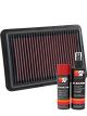 K&N Air Filter 33-5050 + Aerosol Recharge Kit