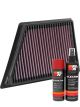 K&N Air Filter 33-5054 + Aerosol Recharge Kit