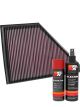 K&N Air Filter 33-5056 + Aerosol Recharge Kit