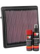 K&N Air Filter 33-5066 + Aerosol Recharge Kit