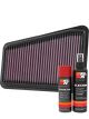 K&N Air Filter 33-5067 + Aerosol Recharge Kit