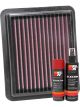 K&N Air Filter 33-5072 + Aerosol Recharge Kit
