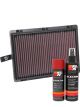 K&N Air Filter 33-5075 + Aerosol Recharge Kit