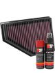 K&N Air Filter 33-5078 + Aerosol Recharge Kit