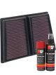 K&N Air Filter 33-5085 + Aerosol Recharge Kit