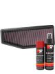 K&N Air Filter 33-5088 + Aerosol Recharge Kit