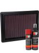 K&N Air Filter 33-5091 + Aerosol Recharge Kit
