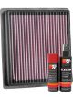 K&N Air Filter 33-5092 + Aerosol Recharge Kit