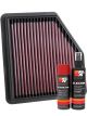 K&N Air Filter 33-5094 + Aerosol Recharge Kit
