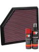 K&N Air Filter 33-5102 + Aerosol Recharge Kit