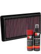 K&N Air Filter 33-5103 + Aerosol Recharge Kit
