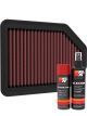 K&N Air Filter 33-5113 + Aerosol Recharge Kit