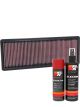K&N Air Filter 33-5114 + Aerosol Recharge Kit