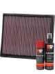 K&N Air Filter 33-5116 + Aerosol Recharge Kit